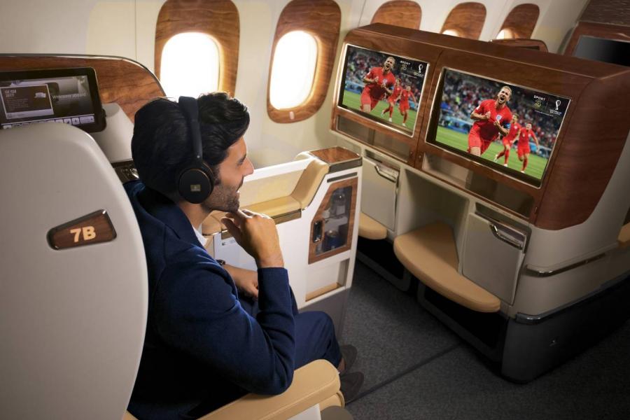เอมิเรตส์ประกาศถ่ายทอดสด ฟุตบอลโลก 2022 ในเที่ยวบินผ่านระบบความบันเทิง ice พร้อมรูปภาพประกอบไว้เพื่อพิจารณานะคะ  