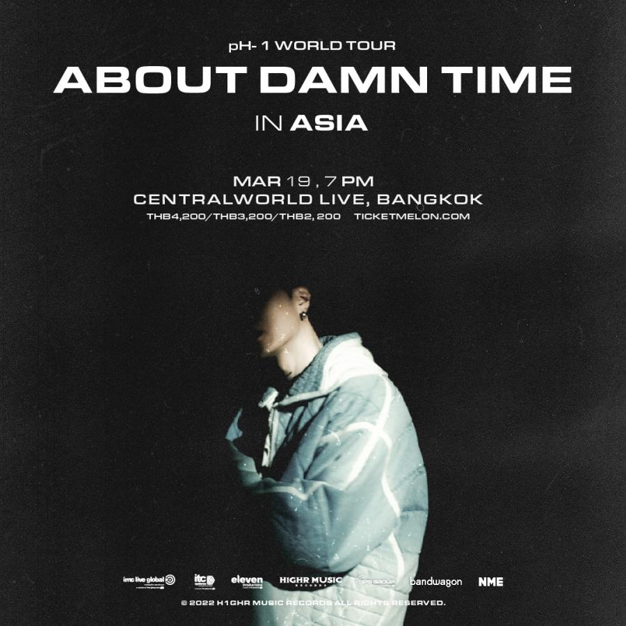 Rapper เกาหลี-อเมริกัน pH-1 เตรียมเยือนไทย  กับคอนเสิร์ตเวิล์ดทัวร์  ABOUT DAMN TIME  วันที่ 19 มีนาคม 2023 นี้ 
