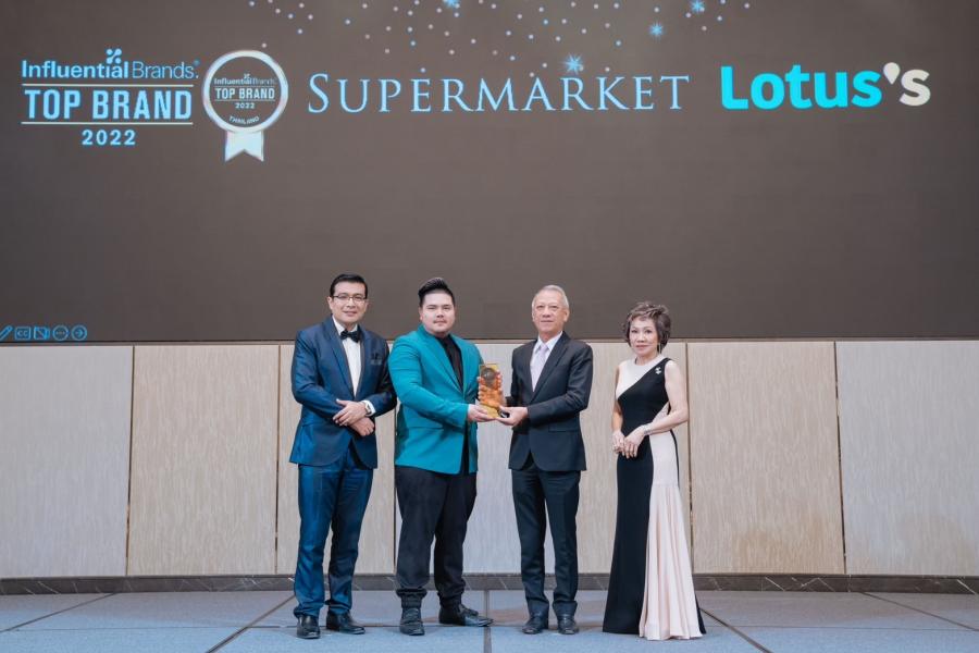 โลตัส ครองใจลูกค้ากลุ่มมิลเลนเนียล คว้ารางวัล Top Brand 2022  จากเวทีระดับภูมิภาคเอเชีย