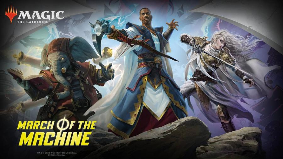 ยืนหยัดเป็นครั้งสุดท้ายไปกับ Magic: The Gathering’s March of the Machine  บทที่ 4 ที่จะปิดฉากเนื้อเรื่องยาวหลายชุดของ Magic อันจะเปิดโอกาสให้ผู้เล่นปกป้องโลกต่างๆใน Multiverse จากการรุกรานของ Phyrexian!