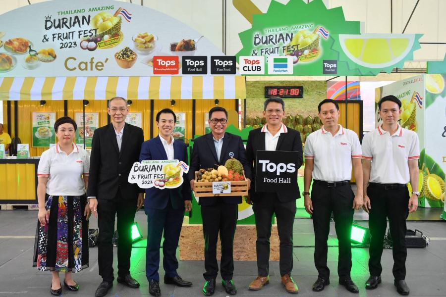 ท็อปส์ ต้นตำรับบุฟเฟต์ทุเรียนเจ้าแรก เสิร์ฟหมอนทองคัดพรีเมียมแบบไม่อั้น ในงาน Thailand Amazing Durian & Fruit Fest 2023