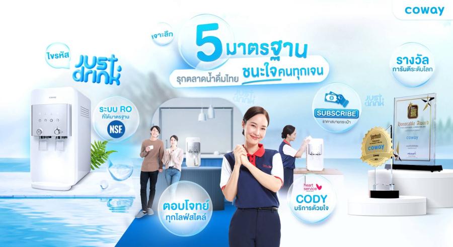 ไขรหัส “Just Drink” ปรากฏการณ์เขย่าวงการน้ำดื่มไทย เจาะลึก 5 มาตรฐานรุกตลาดน้ำดื่มไทยชนะใจคนทุกเจน
