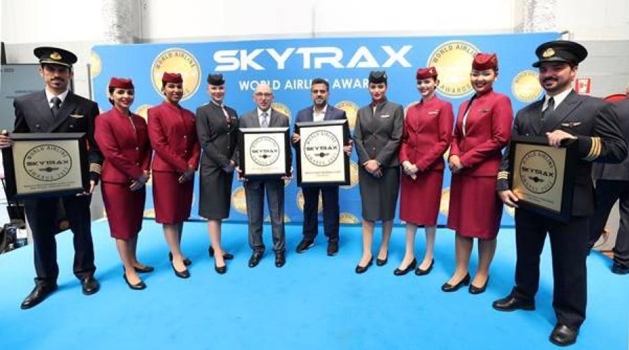 กาตาร์ แอร์เวย์ส คว้ารางวัลสายการบินชั้นธุรกิจที่ดีที่สุดในโลก พร้อมอีกสามรางวัลการันตีในงาน Skytrax 2023 World Airline Awards           รางวัลการันตีสายการบินชั้นธุรกิจที่ดีที่สุดในโลก, สายการบินที่ดีที่สุดในตะวันออกกลาง, ห้องรับรองสายการบินชั้นธุรกิจที่ดีที่สุดในโลกและสายการบินที่มีเลานจ์รับประทานอาหารชั้นธุรกิจที่ดีที่สุดในโลก