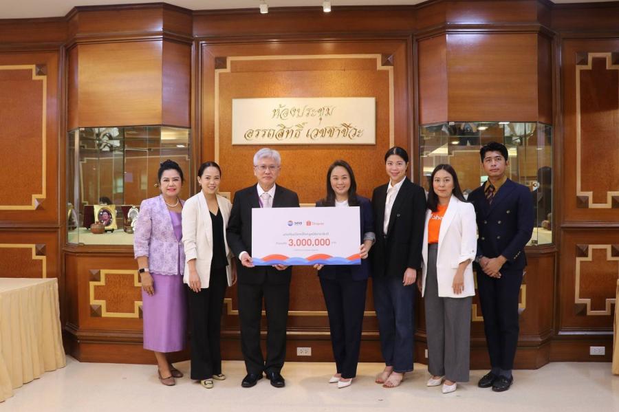 Sea (ประเทศไทย) และ ‘ช้อปปี้’ ร่วมกันมอบเงินบริจาคกว่า 3 ล้านบาท   มอบให้แก่มูลนิธิรามาธิบดีฯ  ภายใต้โครงการ “#ShopeeTogether” ส่งต่อสุขภาพที่ดีอย่างยั่งยืนให้แก่ชาวไทย