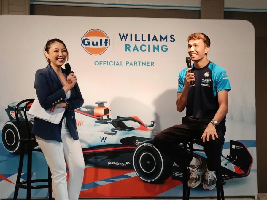 Gulf Oil ฉลองครบรอบ 5 ปีในประเทศไทย กับ   Alex Albon นักแข่ง F1 ดาวรุ่งแห่ง ทีม Williams Racing