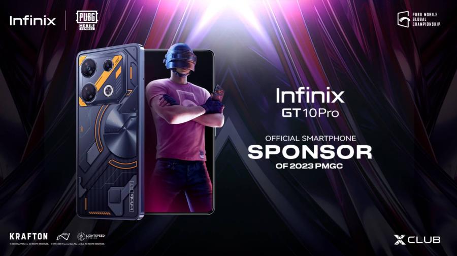 Infinix GT 10 Pro สร้างประสบการณ์การเล่นเกมสุดยิ่งใหญ่ พร้อมร่วมสนับสนุนการแข่งขัน PUBG Mobile Global Championship 2023 Infinix GT 10 Pro สร้างประสบการณ์การเล่นเกมสุดยิ่งใหญ่ พร้อมร่วมสนับสนุนการแข่งขัน PUBG Mobile Global Championship 2023