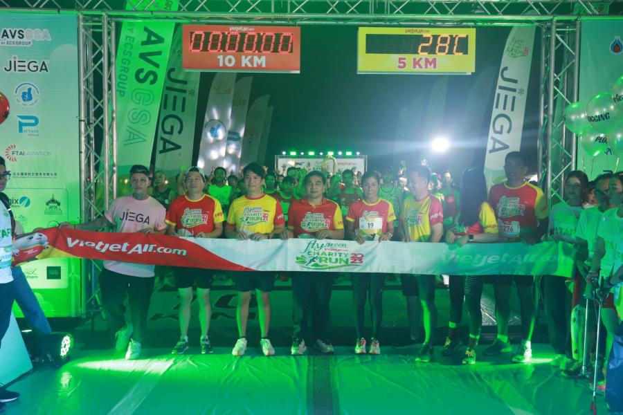 นักวิ่งรักษ์โลกกว่า 1500 คน ร่วมงานวิ่งการกุศล ‘Fly Green Charity Run’ จัดโดยไทยเวียตเจ็ท