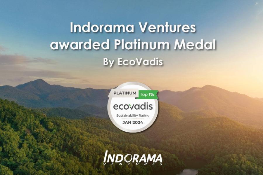 อินโดรามา เวนเจอร์ส คว้ารางวัลระดับ Platinum จาก EcoVadis  สำหรับการจัดการด้านความยั่งยืนในห่วงโซ่อุปทาน   