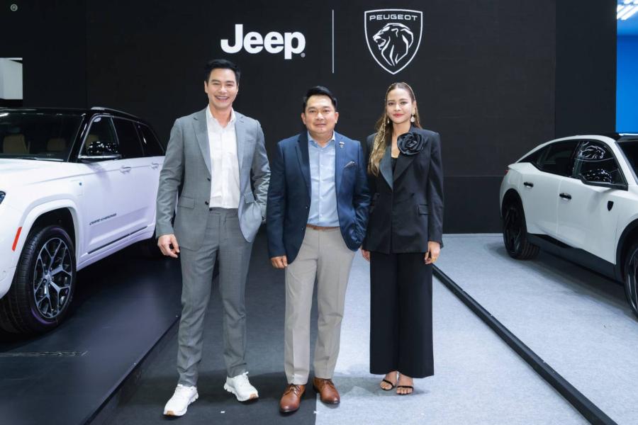 “เปอโยต์ และ จี๊ป” แบรนด์ยนตรกรรม 2 สัญชาติยักษ์ใหญ่ ชวน “ปีเตอร์ คอร์ป - ปุ๊กลุก” ร่วมงานเปิดโฉมใหม่รุ่นไฮไลท์สุดอลัง ในงาน บางกอก อินเตอร์เนชั่นแนล มอเตอร์โชว์ ครั้งที่ 45      