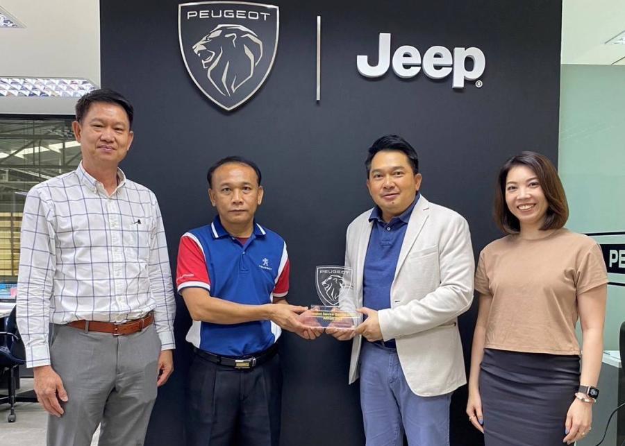 เปอโยต์ ไลอ้อน ออโตโมบิล คว้ารางวัลบริการลูกค้ายอดเยี่ยม ‘Peugeot Service Quality Award’ ตอกย้ำความมั่นใจด้านบริการที่เป็นเลิศ