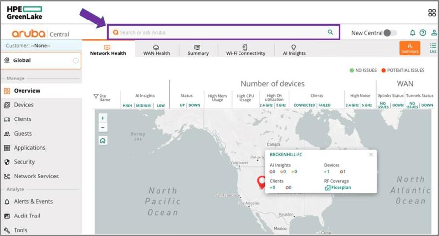 HPE ยกระดับ GenAI เพิ่มประสิทธิภาพการทำงาน AIOps บนแพลตฟอร์ม HPE Aruba Networking Central     จะมีการนำโมเดล GenAI LLM ใหม่ไปใช้กับฟีเจอร์ AI Search ของ HPE Aruba Networking Central ที่ปรับปรุงประสิทธิภาพและความแม่นยำเพื่อประสบการณ์การใช้งานและบริการเครือข่ายให้ดียิ่งขึ้น ความปลอดภัยต้องมาก่อน (Security-first) ช่วยลดปัญหาเกี่ยวกับความเป็นส่วนตัวของ LLM โดยการปกป้องข้อมูลส่วนบุคคลและข้อมูลของลูกค้าที่ละเอียดอ่อน
