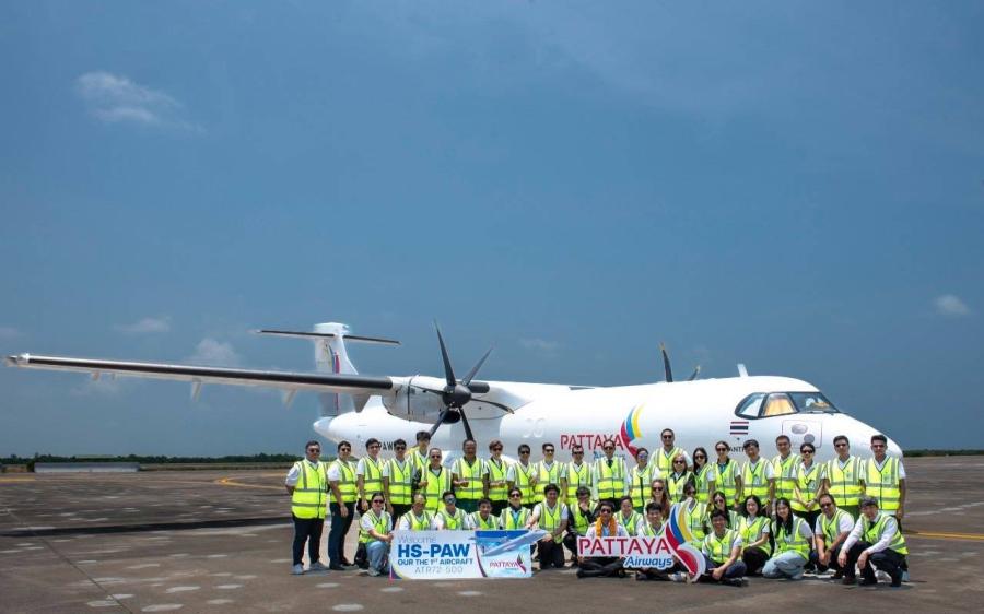 พัทยาแอร์เวย์ ต้อนรับเครื่องบิน ATR 72-500 Freighter ลำแรก เข้าฝูงบิน  พร้อมให้บริการขนส่งสินค้าในภูมิภาคอาเซียนตามแผนการดำเนินงาน