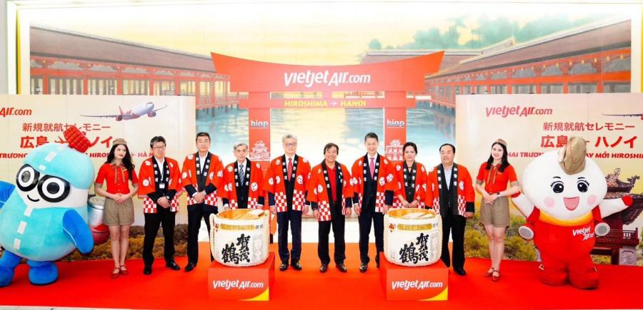 เวียตเจ็ทเริ่มให้บริการเที่ยวบินปฐมฤกษ์ ฮานอย – ฮิโรชิมะ เวียตเจ็ทเริ่มให้บริการเที่ยวบินปฐมฤกษ์ ฮานอย – ฮิโรชิมะ
