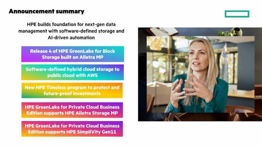 HPE รุกสร้างรากฐานจัดการข้อมูลยุคใหม่ ด้วยพื้นที่จัดเก็บข้อมูลโดยซอฟต์แวร์และระบบอัตโนมัติขับเคลื่อนด้วย AI   