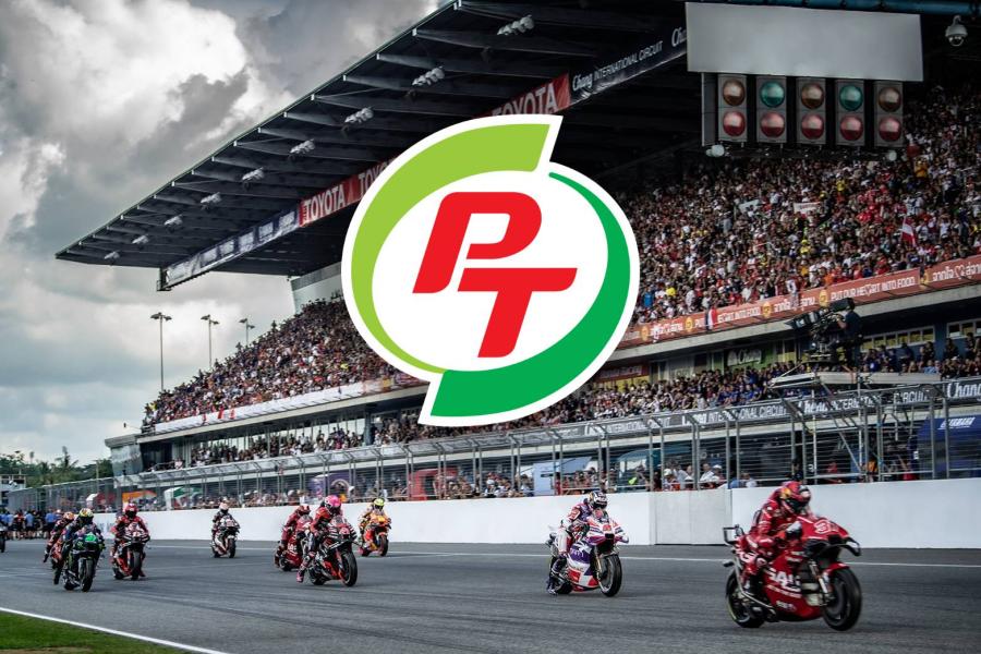 PTG สะเทือนวงการมอเตอร์สปอร์ต! ทุ่ม 300 ล้าน ผงาดคว้าสิทธิ์ไตเติ้ลสปอนเซอร์ “ThaiGP” 3 ปีรวด ภายใต้ชื่อ “PT Grand Prix of Thailand” ยาวถึงปี 2026 พร้อมเผยเตรียมเปิดขายบัตรกลางมิ.ย.นี้ PTG สะเทือนวงการมอเตอร์สปอร์ต! ทุ่ม 300 ล้าน ผงาดคว้าสิทธิ์ไตเติ้ลสปอนเซอร์ “ThaiGP” 3 ปีรวด ภายใต้ชื่อ “PT Grand Prix of Thailand” ยาวถึงปี 2026 พร้อมเผยเตรียมเปิดขายบัตรกลางมิ.ย.นี้