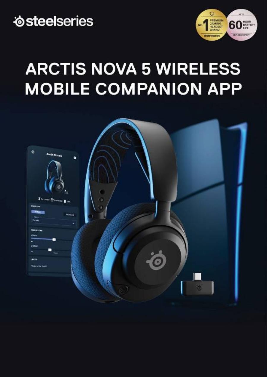 SteelSeries เปิดตัวหูฟังเกมพรีเมียม Arctis Nova 5 Series ที่มาพร้อมโมบายแอปพลิเคชัน Nova 5 Companion รายแรกที่มาพร้อมเกมโปรไฟล์ให้เลือกตั้งค่าเสียง Equalizer ได้มากกว่า 100 รูปแบบ สำหรับเกมบน PlayStation Nintendo Switch Xbox PC และ Smartphone SteelSeries เปิดตัวหูฟังเกมพรีเมียม Arctis Nova 5 Series ที่มาพร้อมโมบายแอปพลิเคชัน Nova 5 Companion รายแรกที่มาพร้อมเกมโปรไฟล์ให้เลือกตั้งค่าเสียง Equalizer ได้มากกว่า 100 รูปแบบ สำหรับเกมบน PlayStation Nintendo Switch Xbox PC และ Smartphone