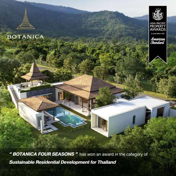 ’โบทานิก้า ลักซูรี่ วิลล่า’ ปลื้มหนัก! BOTANICA FOUR SEASONS คว้ารางวัลด้านความยั่งยืน จากเวทีอันทรงเกียรติ Asia Pacific Property Awards ยืนหนึ่งอสังหาฯ หัวใจสีเขียว