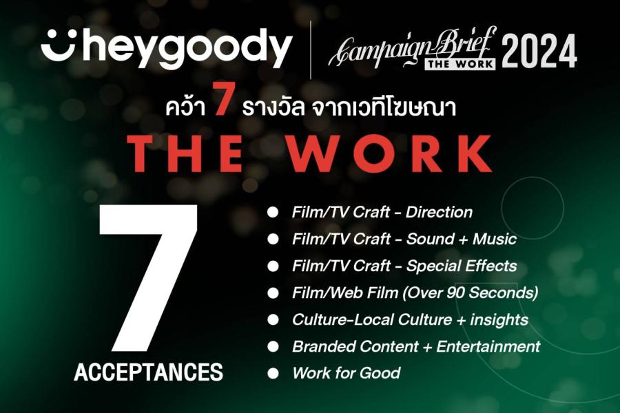 heygoody ท็อปฟอร์ม คว้า 7 รางวัล The Work 2024 จากหนังโฆษณา Introvert สะท้อนความเข้าใจคน Introvert อย่างแท้จริง 