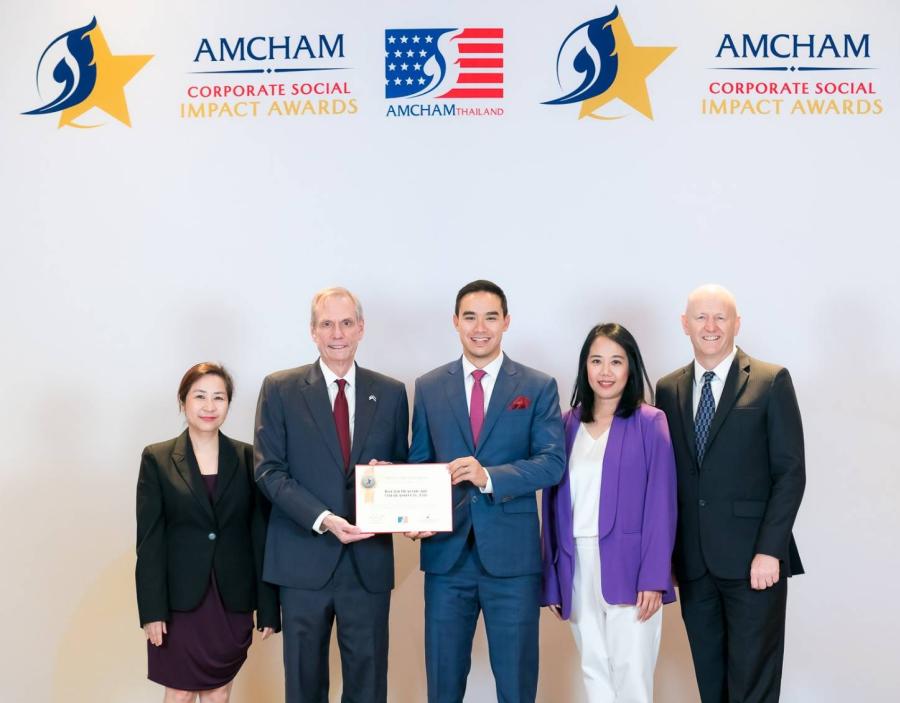 โครงการรีไซเคิลถุงน้ำยาล้างไตของ Baxter Kidney Care ประเทศไทยและมาเลเซีย คว้ารางวัล AMCHAM Corporate Social Impact Recognition Awards ปี 2024   