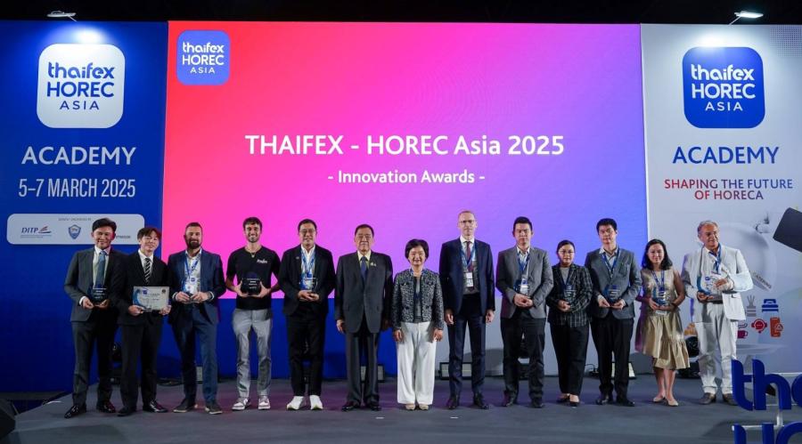 THAIFEX – HOREC Innovation Awards 2025 ประกาศ 10 ผู้ชนะที่จะมาพลิกโฉมอุตสาหกรรมโรงแรม ร้านอาหาร และการจัดเลี้ยง (HoReCa) ด้วยระบบอัตโนมัติและความยั่งยืน THAIFEX – HOREC Innovation Awards 2025 ประกาศ 10 ผู้ชนะที่จะมาพลิกโฉมอุตสาหกรรมโรงแรม ร้านอาหาร และการจัดเลี้ยง (HoReCa) ด้วยระบบอัตโนมัติและความยั่งยืน