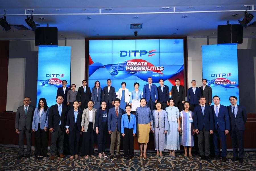 “DITP” เปิดตัวโลโก้ใหม่ เสริมภาพลักษณ์การค้าระหว่างประเทศของไทย ภายใต้แนวคิด “3E CREATE POSSIBILITIES” ส่งเสริมผู้ประกอบการไทยสู่เวทีโลก “DITP” เปิดตัวโลโก้ใหม่ เสริมภาพลักษณ์การค้าระหว่างประเทศของไทย ภายใต้แนวคิด “3E CREATE POSSIBILITIES” ส่งเสริมผู้ประกอบการไทยสู่เวทีโลก