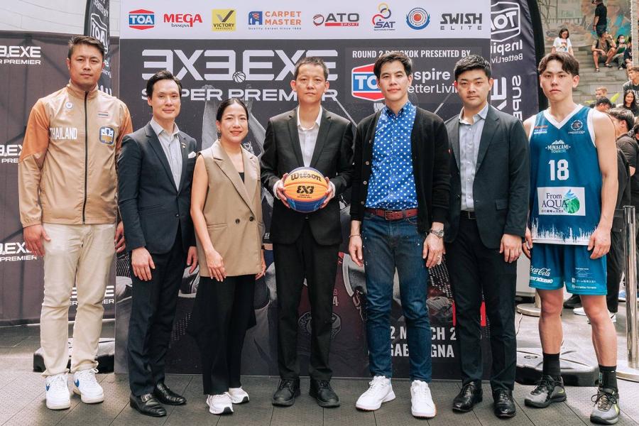 ภาครัฐและภาคเอกชนร่วมเปิดการแข่งขันบาสเกตบอลสามคนรายการใหญ่ระดับโลก 3x3.EXE Super Premier Round.2 Bangkok Presented by TOA 