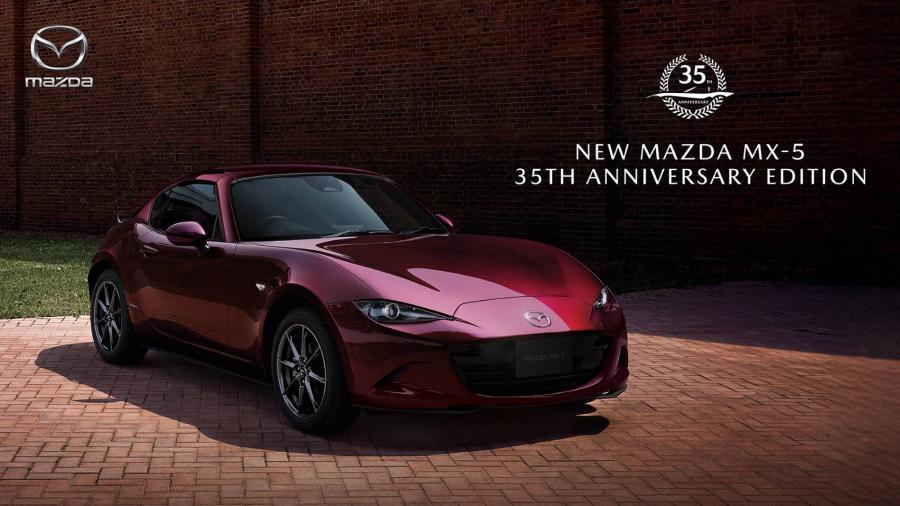 มาสด้าเปิดตัวรถสปอร์ตโรดสเตอร์แบรนด์ไอคอน NEW MAZADA MX-5 รุ่นลิมิเต็ด ฉลองครบรอบ 35 ปี มาสด้าเปิดตัวรถสปอร์ตโรดสเตอร์แบรนด์ไอคอน NEW MAZADA MX-5 รุ่นลิมิเต็ด ฉลองครบรอบ 35 ปี