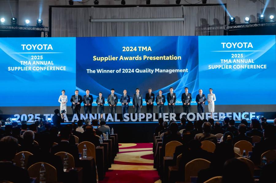 บริดจสโตนรับรางวัลเกียรติยศ “The Winner of 2024 Outstanding Performance Supplier in Quality Performance” ในงานประกาศรางวัล “2025 TMA Annual Supplier Conference” สะท้อนความมุ่งมั่นเติบโตอย่างยั่งยืนในฐานะพันธมิตรทางธุรกิจร่วมกับโตโยต้า บริดจสโตนรับรางวัลเกียรติยศ “The Winner of 2024 Outstanding Performance Supplier in Quality Performance” ในงานประกาศรางวัล “2025 TMA Annual Supplier Conference” สะท้อนความมุ่งมั่นเติบโตอย่างยั่งยืนในฐานะพันธมิตรทางธุรกิจร่วมกับโตโยต้า