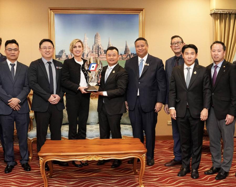 รมว.ท่องเที่ยวและกีฬาต้อนรับผู้จัด Texas Hold’em จัดแข่งสาธิต หวังบูสต์เศรษฐกิจไม่ต่ำกว่าพันล้าน