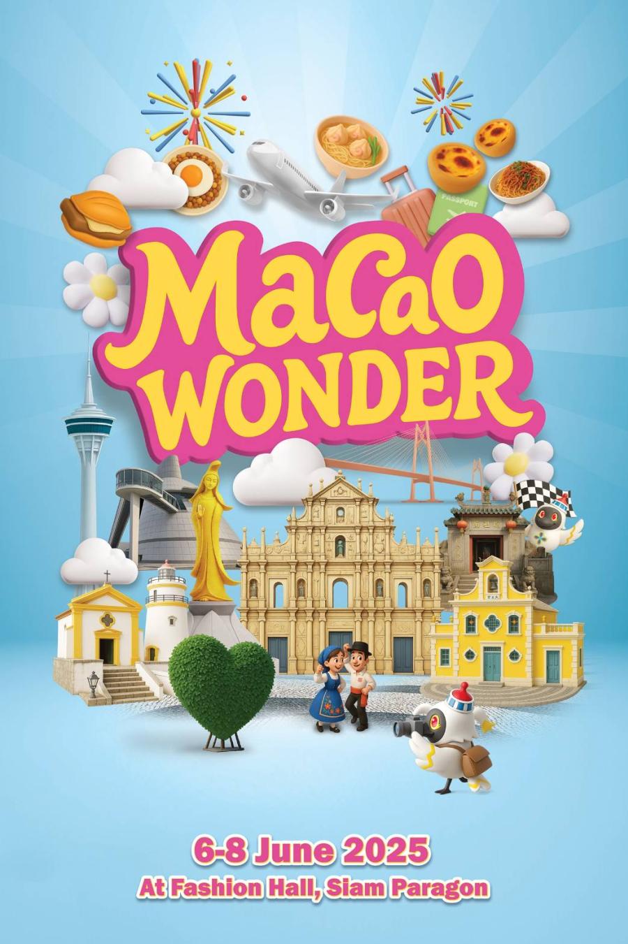 การท่องเที่ยวมาเก๊าเตรียมจัด “MACAO WONDER” Roadshow 6-8 มิ.ย.นี้ ที่สยามพารากอน ตอกย้ำกลยุทธ์ Tourism+ หลังนักท่องเที่ยวไทยโตกว่า 31.8% การท่องเที่ยวมาเก๊าเตรียมจัด “MACAO WONDER” Roadshow 6-8 มิ.ย.นี้ ที่สยามพารากอน ตอกย้ำกลยุทธ์ Tourism+ หลังนักท่องเที่ยวไทยโตกว่า 31.8%