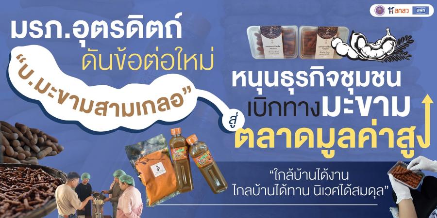 มรภ.อุตรดิตถ์ ดันข้อต่อใหม่ “บ.มะขามสามเกลอ” หนุนธุรกิจชุมชน เบิกทางมะขามสู่ตลาดมูลค่าสูง หน่วยบริหารและจัดการทุนด้านการพัฒนาระดับพื้นที่ (บพท.) มรภ.อุตรดิตถ์ ดันข้อต่อใหม่ “บ.มะขามสามเกลอ” หนุนธุรกิจชุมชน เบิกทางมะขามสู่ตลาดมูลค่าสูง หน่วยบริหารและจัดการทุนด้านการพัฒนาระดับพื้นที่ (บพท.)