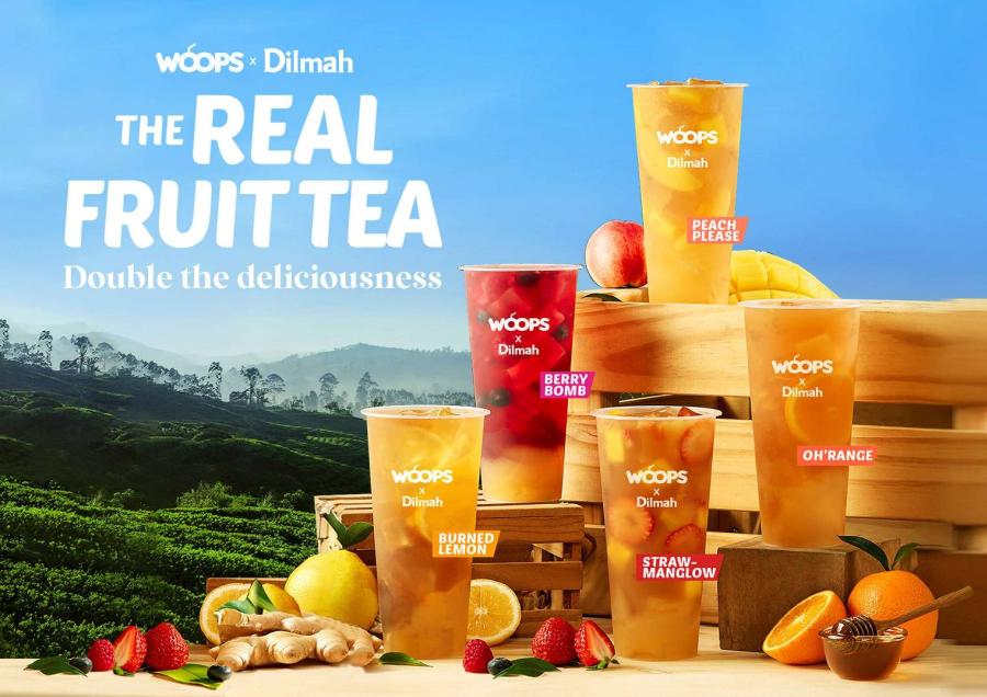 Dilmah ฉลองครบรอบ 40 ปี จับมือ WOOPS เปิดตัว “The Real Fruit Tea”  ชาผลไม้แท้ 100% บุกตลาดเครื่องดื่ม สำหรับคนรุ่นใหม่