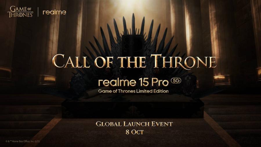 ที่สุดแห่งสมาร์ตโฟนครอสโอเวอร์ 2025! realme ผนึกกำลัง Warner Bros. เปิดตัวรุ่นพิเศษ “realme 15 Pro Game of Thrones Limited Edition” ปลดปล่อยพลังเรียลในแบบของคุณครั้งแรกของโลก 8 ตุลาคมนี้ ผสานนวัตกรรมล้ำสมัยกับมหากาพย์แฟนตาซี Game of Thrones ถ่ายทอดพลังและตัวตนของคนรุ่นใหม่ภายใต้แนวคิด ‘Own Your Real Power’ ที่สุดแห่งสมาร์ตโฟนครอสโอเวอร์ 2025! realme ผนึกกำลัง Warner Bros. เปิดตัวรุ่นพิเศษ “realme 15 Pro Game of Thrones Limited Edition” ปลดปล่อยพลังเรียลในแบบของคุณครั้งแรกของโลก 8 ตุลาคมนี้ ผสานนวัตกรรมล้ำสมัยกับมหากาพย์แฟนตาซี Game of Thrones ถ่ายทอดพลังและตัวตนของคนรุ่นใหม่ภายใต้แนวคิด ‘Own Your Real Power’