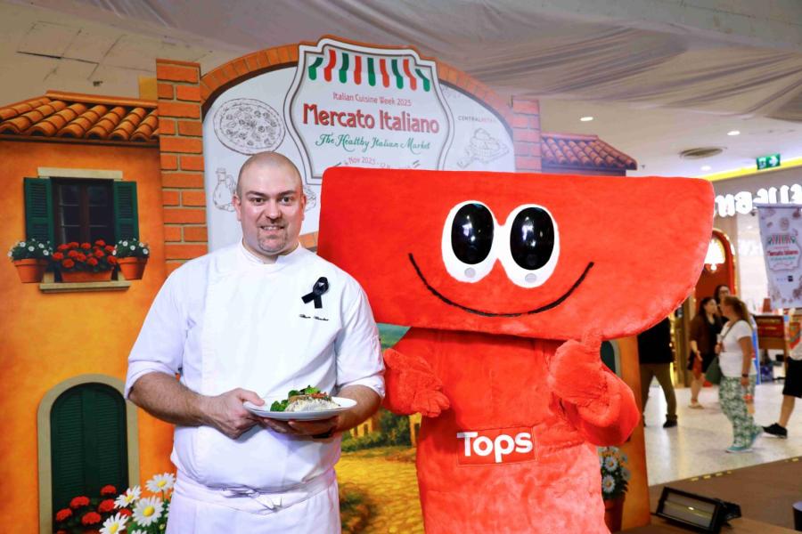 ท็อปส์ ในเครือเซ็นทรัล รีเทล ชวนสายฟู้ดเลิฟเวอร์ดื่มด่ำมนต์เสน่ห์อิตาเลียน  จัดงาน Italian Cuisine Week 2025 : Mercato Italiano – The Healthy Italian Market รวมของอร่อยและวัตถุดิบ Made in Italy ให้ช้อป–ชิม–ฟิน กันแบบจุใจที่เซ็นทรัล ปิ่นเกล้า  วันนี้-12 พ.ย. 68