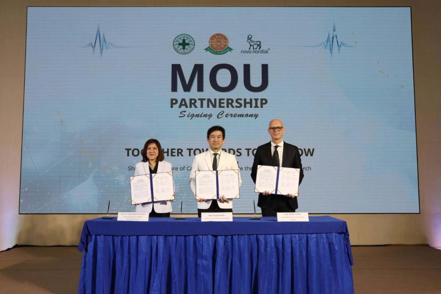 ผนึกกำลังวิจัยครั้งสำคัญ โรงพยาบาลธรรมศาสตร์เฉลิมพระเกียรติ คณะแพทยศาสตร์ มหาวิทยาลัยธรรมศาสตร์ ร่วมกับ โนโว นอร์ดิสค์ ลงนาม MOU ขยายงานวิจัยทางคลินิก มุ่งจัดการ ‘โรคหัวใจ หลอดเลือด และโรคทางเมแทบอลิก’ ลดภาระสุขภาพในประเทศไทย