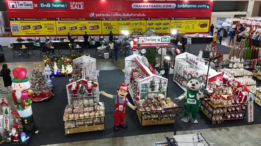ไทวัสดุ และบีเอ็นบี โฮม ในเครือเซ็นทรัล รีเทล รู้ใจคนรักบ้าน! จัดใหญ่ “ไทวัสดุ x บีเอ็นบี โฮม GRAND SALE 2025” รีเฟรชบ้าน   เติมเต็มสีสันเศรษฐกิจรับปีใหม่ ตั้งแต่ 28 พ.ย. – 7 ธ.ค. 68 ณ อิมแพ็ค เมืองทองธานี