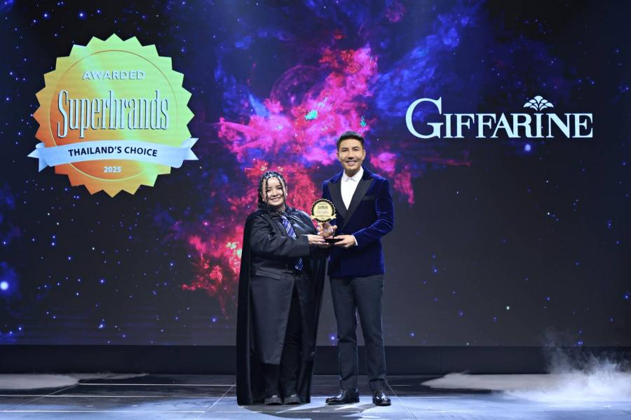 “กิฟฟารีน” เขย่าตลาดขายตรงส่งท้ายปี 68  คว้า “Superbrands Award 2025” ต่อเนื่อง 15 ปี ตอกย้ำสุดยอดแบรนด์ในใจคนไทย  